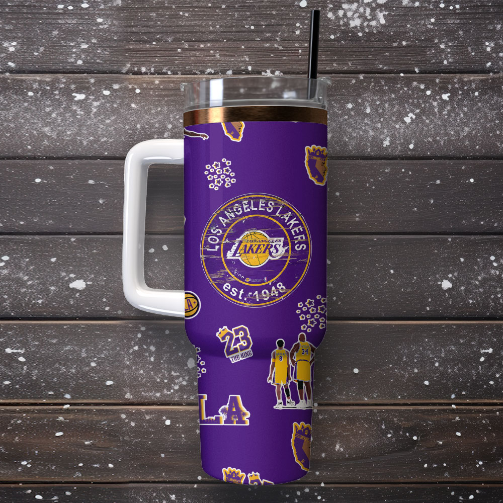 Basketball Lovers - Tumbler With Handle LA 09