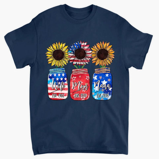 Personalized T-Shirt - Gift For Grandmas - Wife Mom Nana