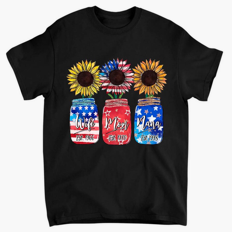 Personalized T-Shirt - Gift For Grandmas - Wife Mom Nana