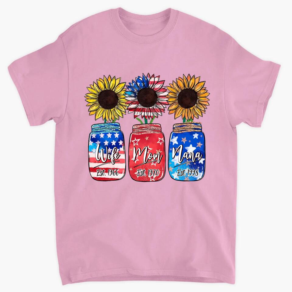 Personalized T-Shirt - Gift For Grandmas - Wife Mom Nana