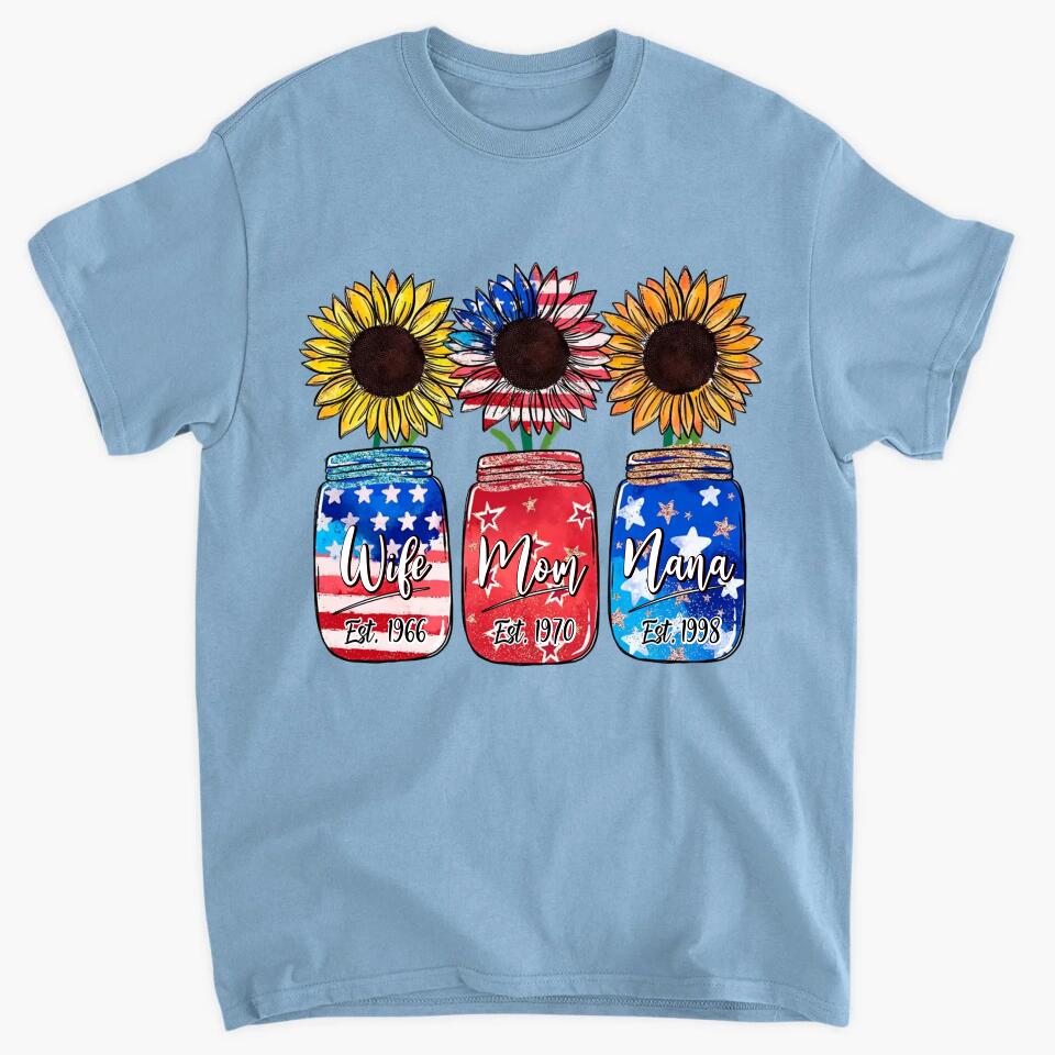 Personalized T-Shirt - Gift For Grandmas - Wife Mom Nana