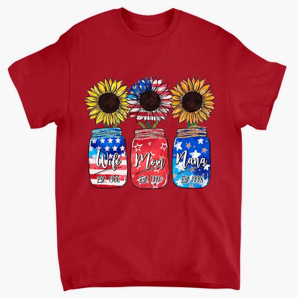 Personalized T-Shirt - Gift For Grandmas - Wife Mom Nana