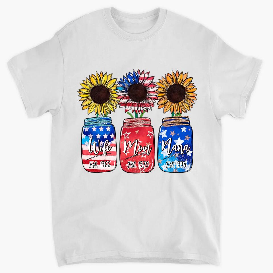 Personalized T-Shirt - Gift For Grandmas - Wife Mom Nana