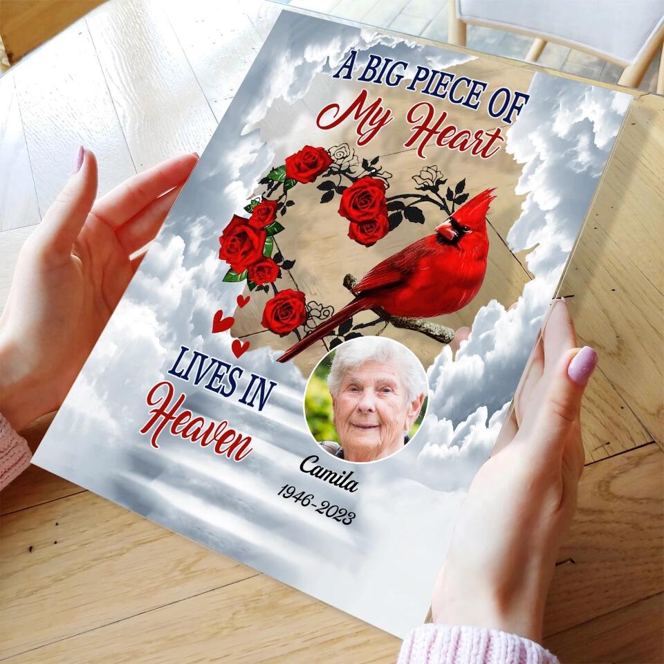Personalized Acrylic Plaque - Gift For Family Member - A Big Piece Of My Heart