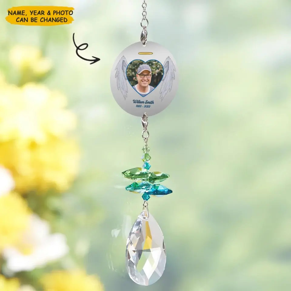 Personalized Suncatcher - A Piece Of My Heart - Memorial Gift, Gift For Family WRND010