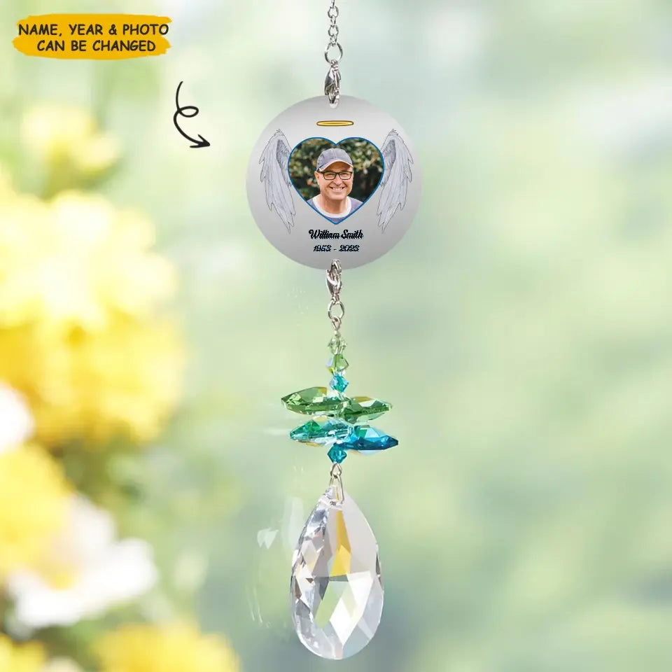 Personalized Suncatcher - A Piece Of My Heart - Memorial Gift, Gift For Family WRND010