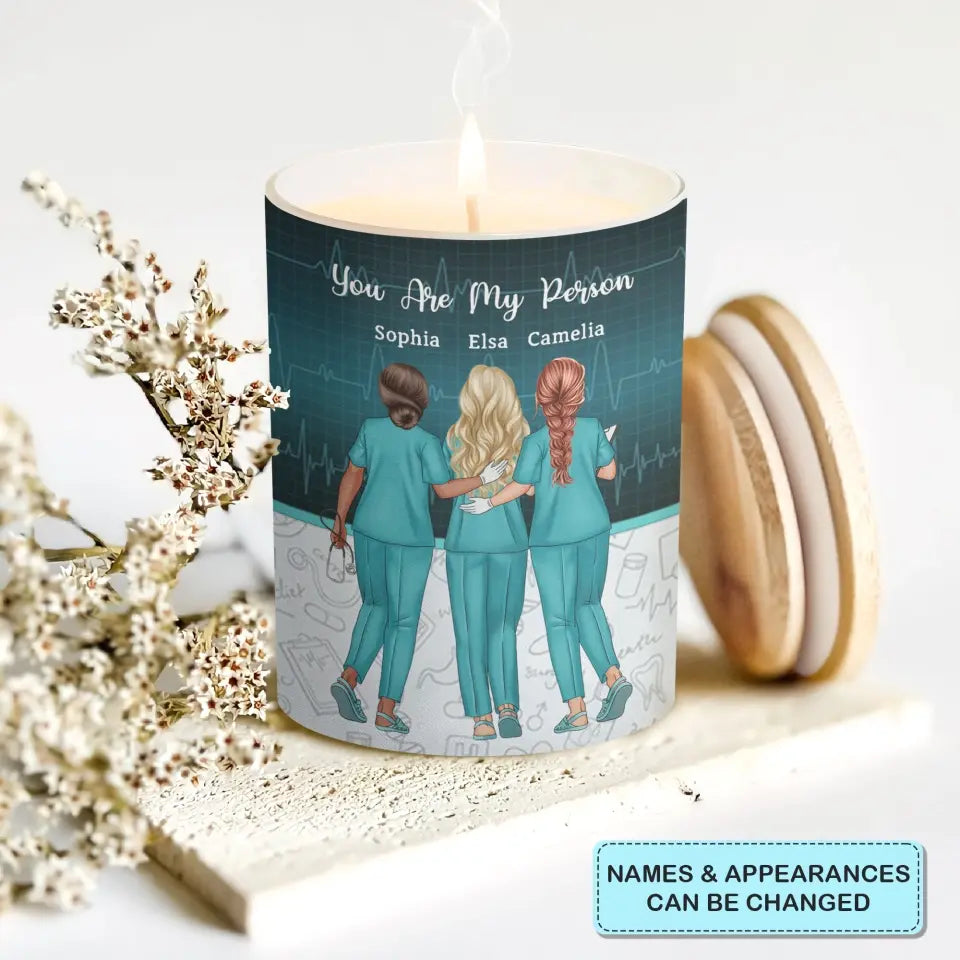 Personalized Scent Candle - Work Made Us Colleagues Nurse - Nurse, Gift For Nurse WRND010