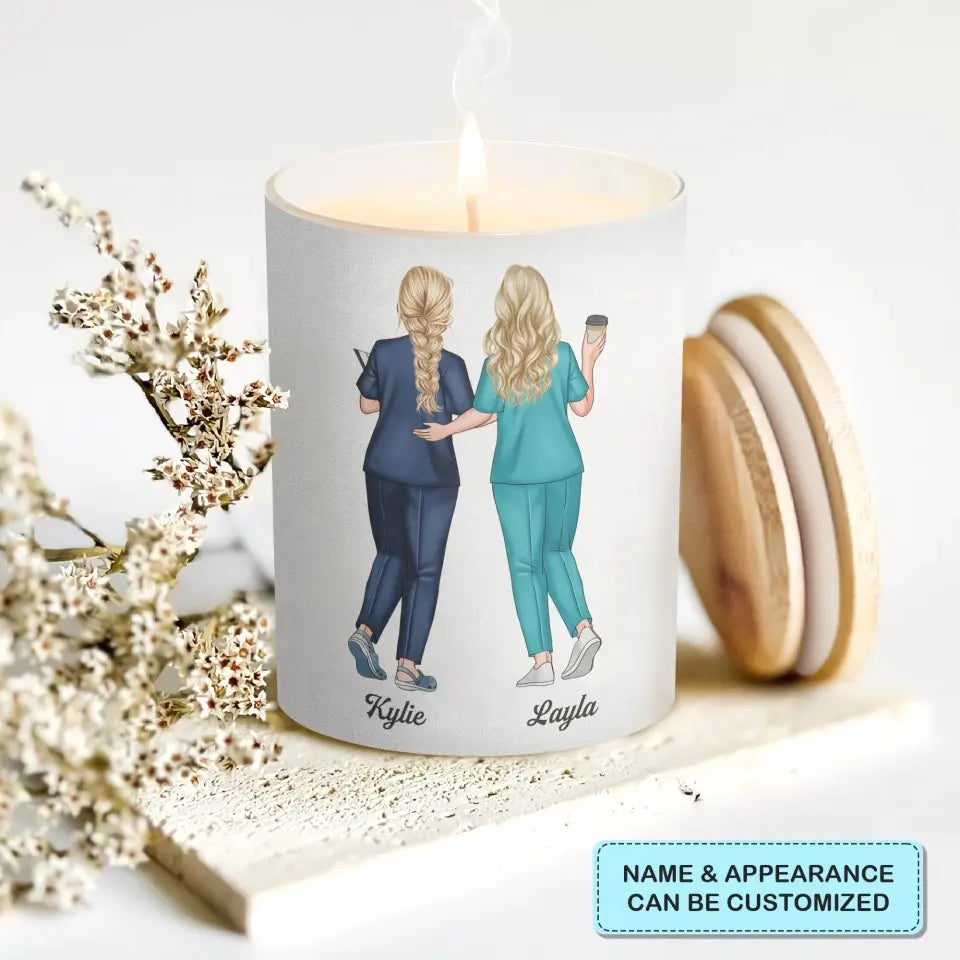 Pesonalized Scent Candle_Nurse_Chance Made Us Colleagues Nurse_WRND011