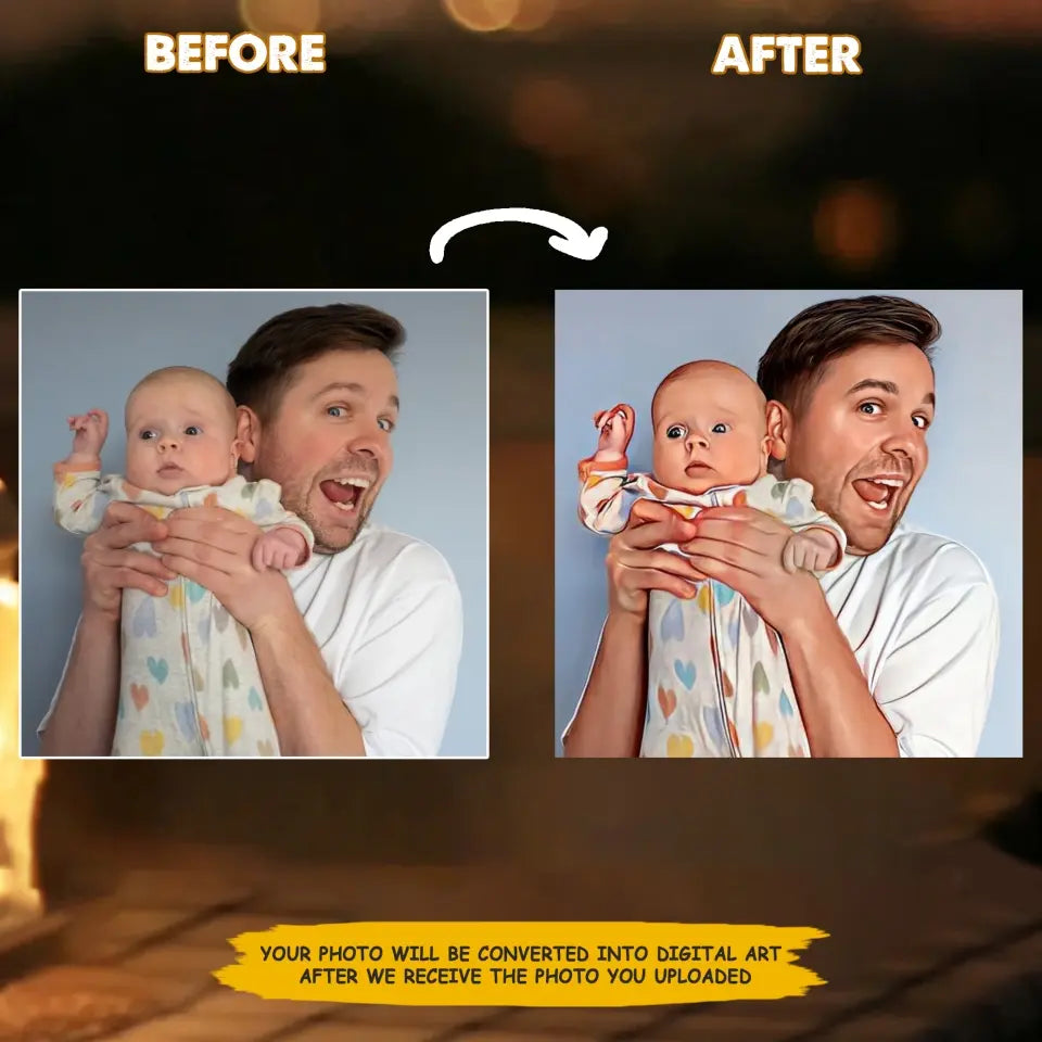 Personalized Acrylic Rectangle Plaque - Happy First Father's Day - Gift For Dad, Father's Day Gift - WRND010