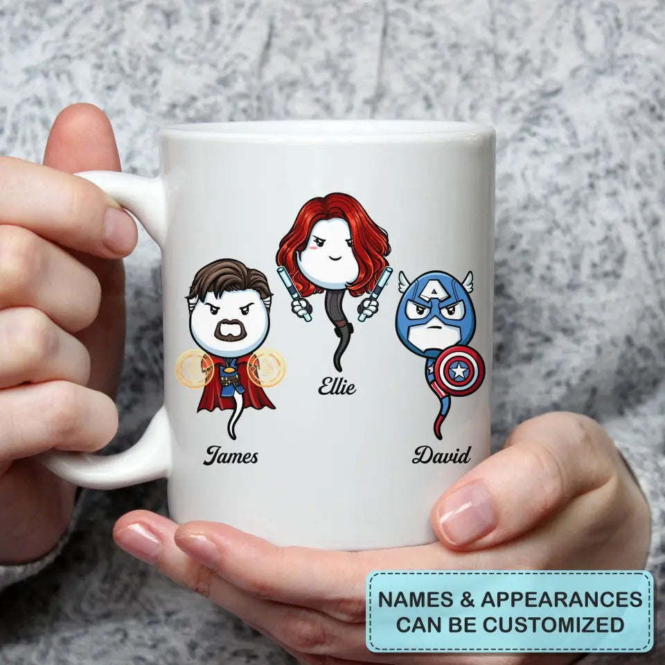 Personalized White Mug - Father's Day Gift For Dad, Grandpa - Thanks For Not Pulling Out Happy Father's Day