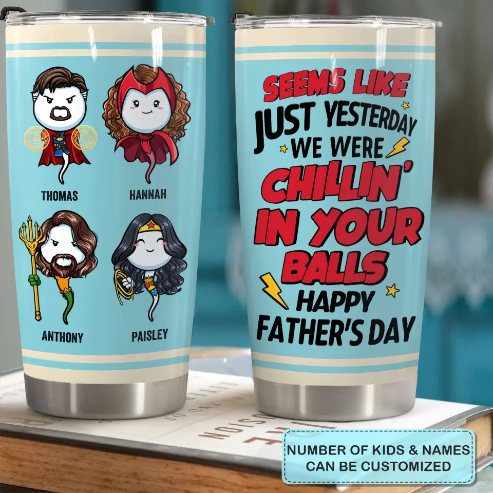Personalized Tumbler - Father's Day, Birthday Gift For Dad, Grandpa - Happy Father's Day