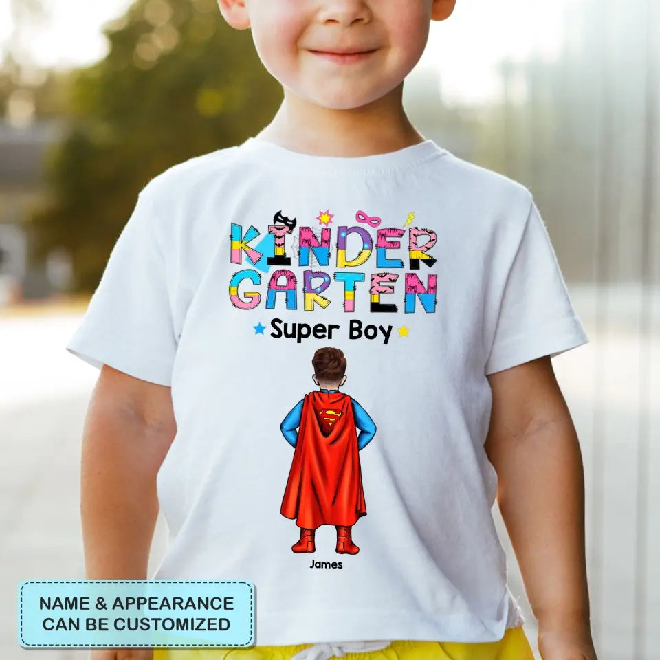 Personalized Custom Youth T-shirt - Back To School, Birthday Gift For Kid - Super Girl Super Boy