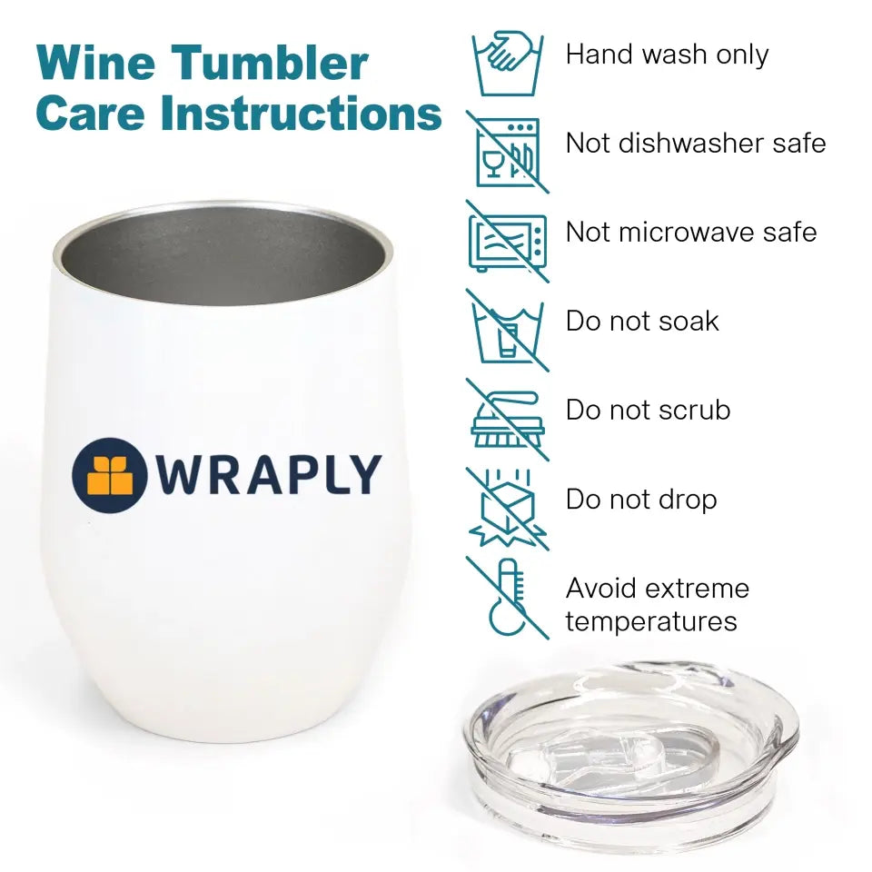 Personalized Custom Wine Tumbler - Father's Day, Birthday Gift For Dad, Grandpa - Chillin In Your Balls