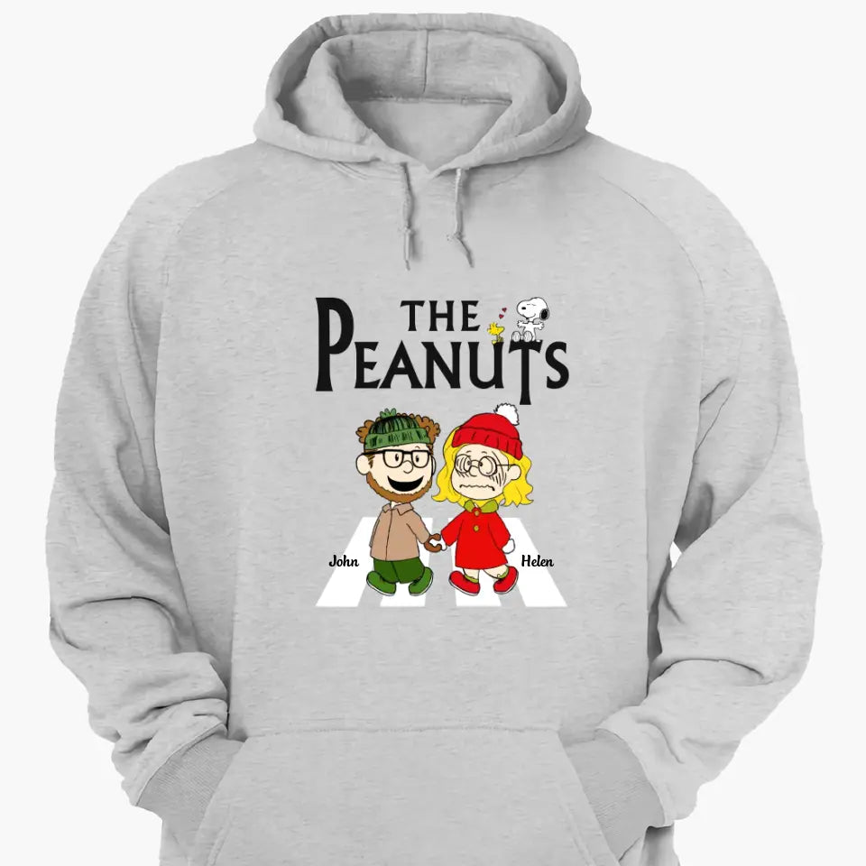 Personalized Custom T-shirt - Anniversary Gift For Couple - Couple Hand In Hand