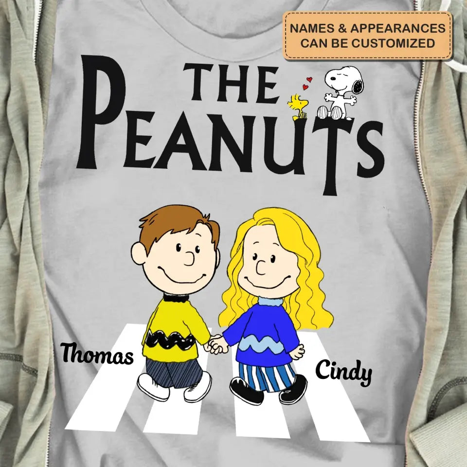 Personalized Custom T-shirt - Anniversary Gift For Couple - Couple Hand In Hand