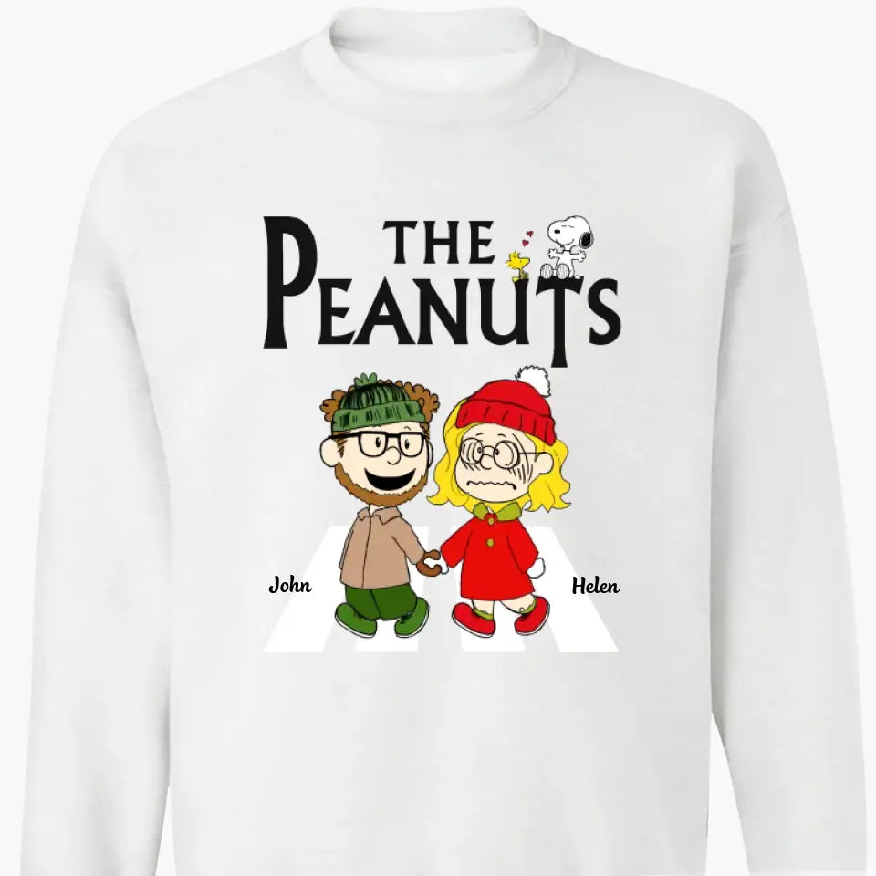 Personalized Custom T-shirt - Anniversary Gift For Couple - Couple Hand In Hand