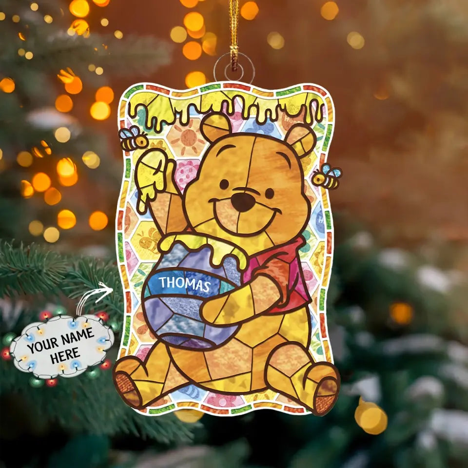 Personalized Shape Mica Ornament - You Are My Hunny