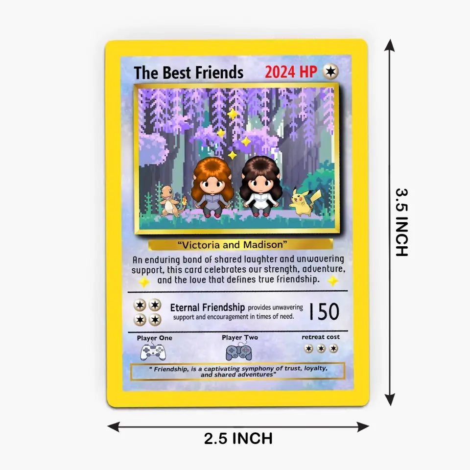 The Best Friends - Personalized Custom Gift Card - Gift For Friends, Besties