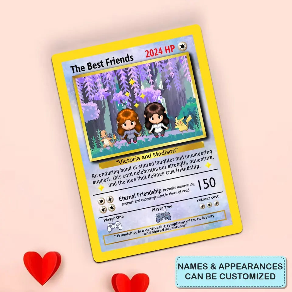 The Best Friends - Personalized Custom Gift Card - Gift For Friends, Besties