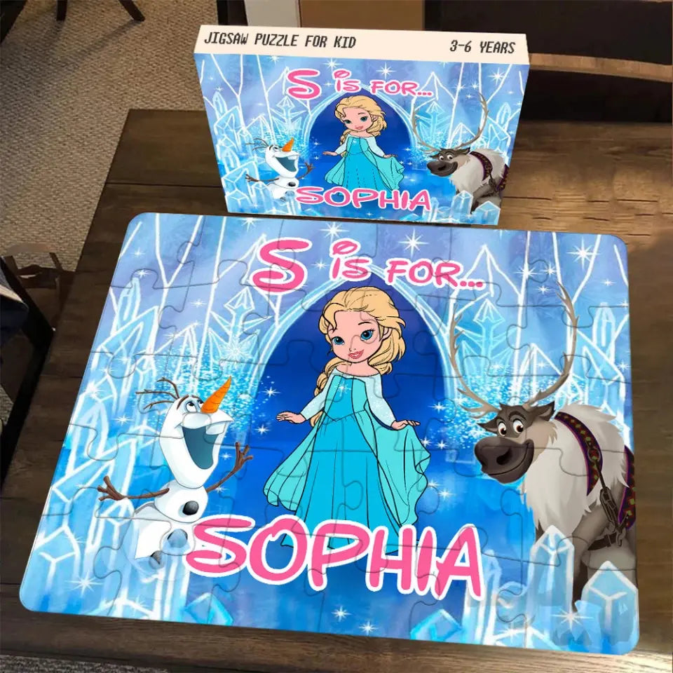 Princess Puzzle - Personalized Custom Jigsaw Puzzle - Gift For Daughter, Girl, Family Members