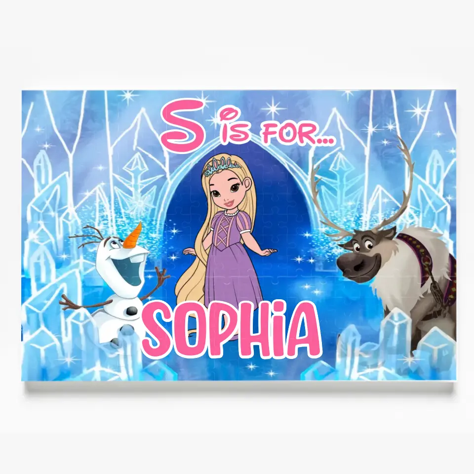 Princess Puzzle - Personalized Custom Jigsaw Puzzle - Gift For Daughter, Girl, Family Members