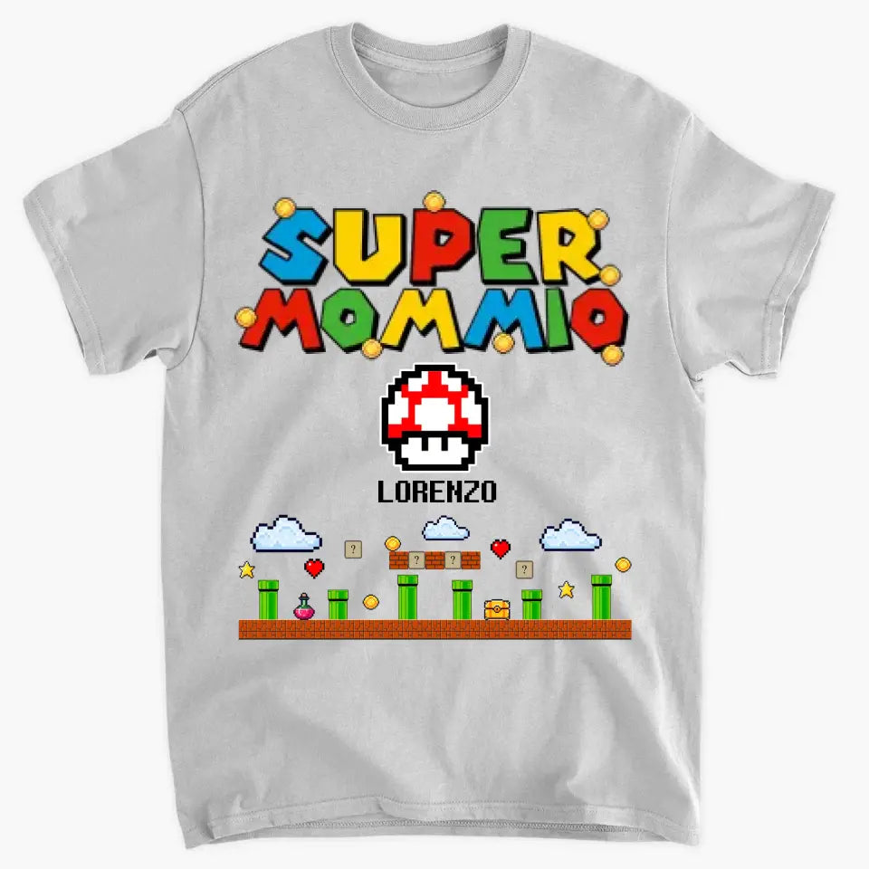 Super Momio - Personalized Custom T-shirt - Mother's Day, Birthday Gift For Mom, Grandma, Family Members