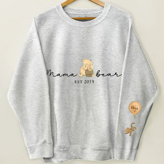 Mama Bear - Personalized Custom T-shirt - Mother's Day, Birthday Gift For Mom, Grandma, Family Members