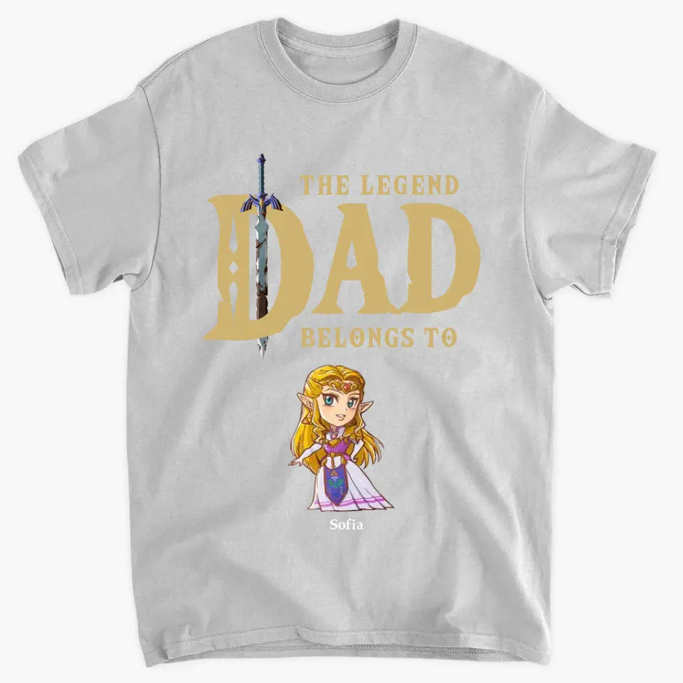 The Legend Dad Belong To - Personalized Custom T-shirt - Father's Day Gift For Dad