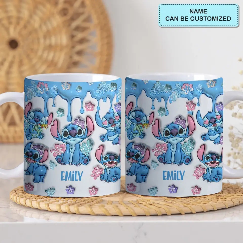 Ohana Mean Family - Personalized Custom White Edge-to-Edge Mug - Gift For Family Members