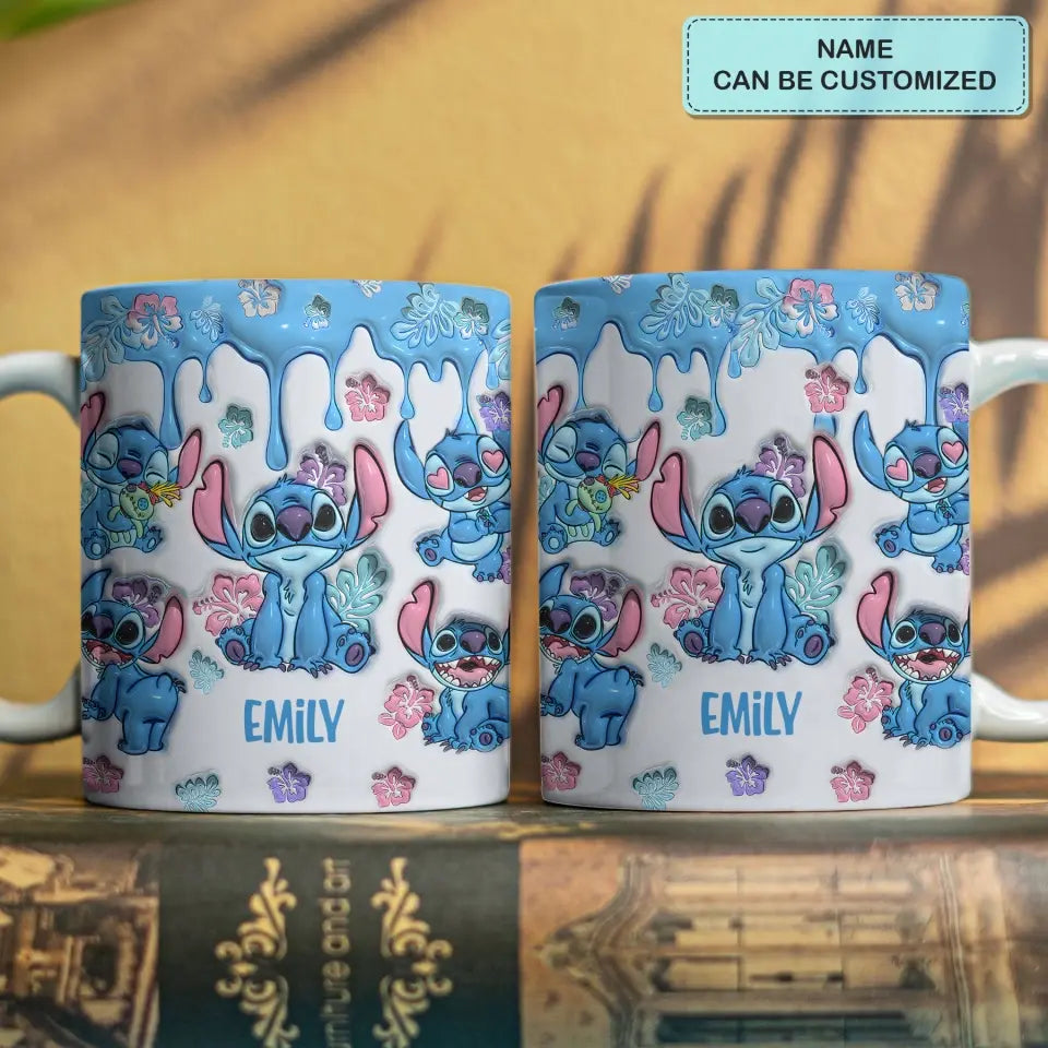 Ohana Mean Family - Personalized Custom White Edge-to-Edge Mug - Gift For Family Members