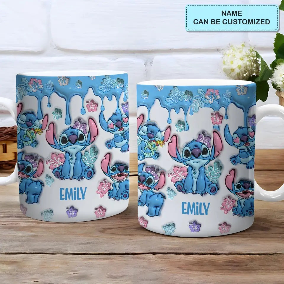 Ohana Mean Family - Personalized Custom White Edge-to-Edge Mug - Gift For Family Members