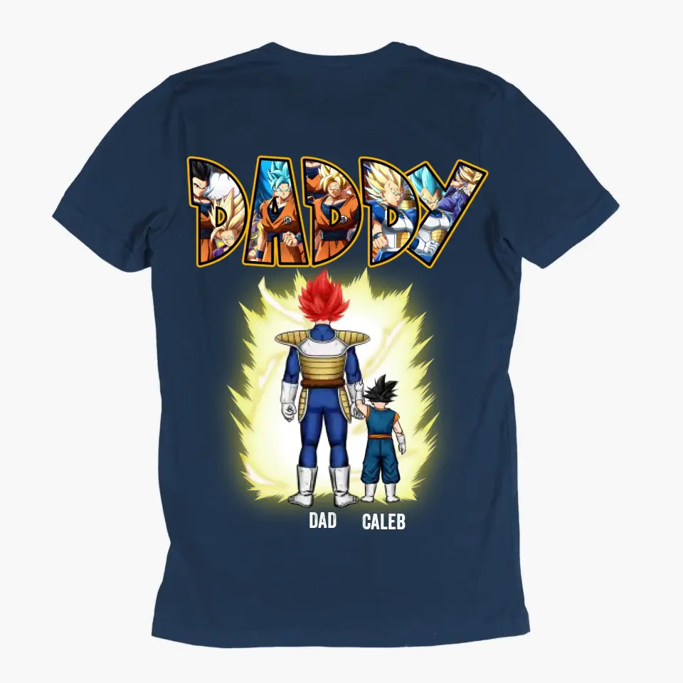 Dragon Ball Family - Personalized Custom Back Printed T-shirt - Birthday Gift For Dad, Family Members