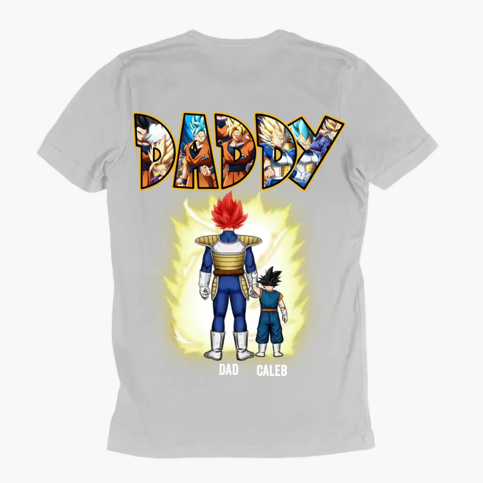 Dragon Ball Family - Personalized Custom Back Printed T-shirt - Birthday Gift For Dad, Family Members