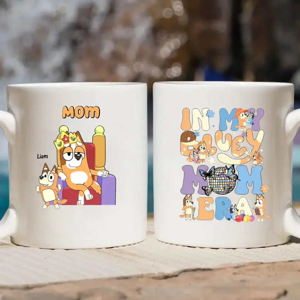 In My Mom Era - Personalized White Mug - Mother's Day, Gift For Dad, Mom