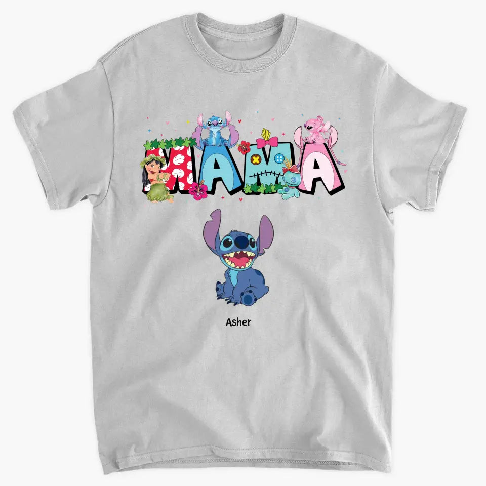Mama Ohanna - Personalized Custom T-shirt - Mother's Day Gift For Mom, Family Member