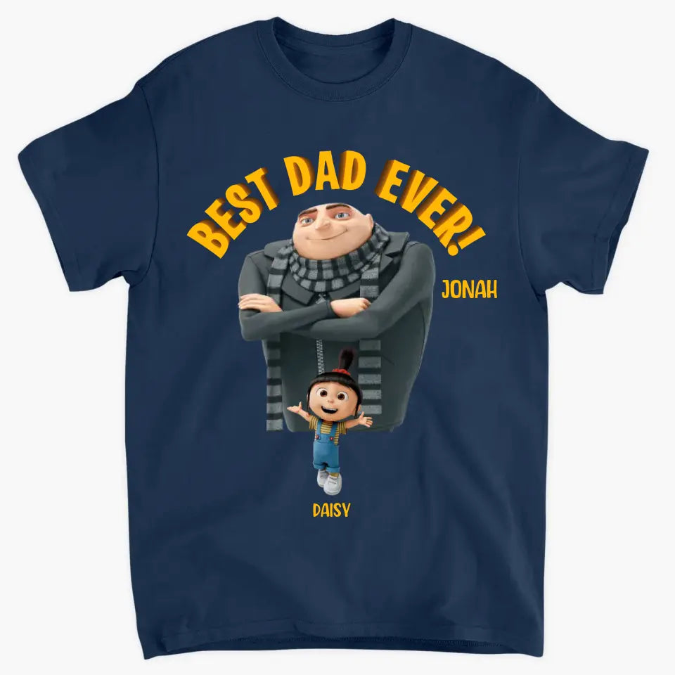 Best Dad Ever - Personalized Custom T-shirt - Gift For Dad, Family, Family Members