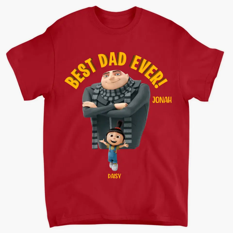 Best Dad Ever - Personalized Custom T-shirt - Gift For Dad, Family, Family Members