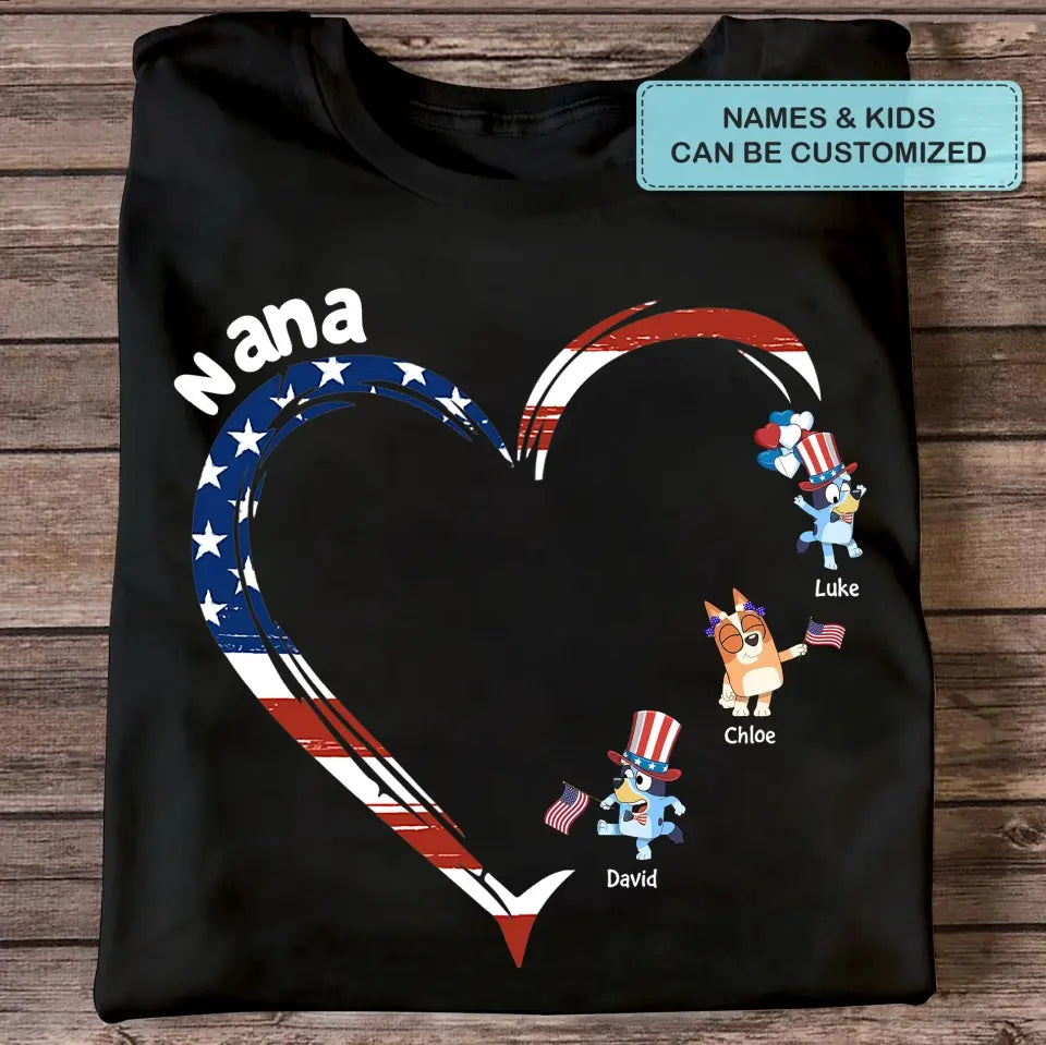 4th Of July - Personalized Custom T-shirt - Gift For Family, Family Members