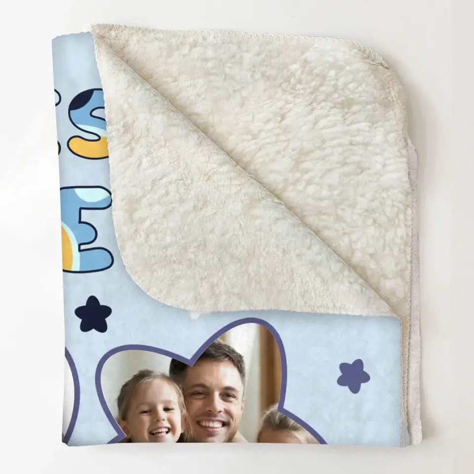 Best Dad Ever - Personalized Custom Blanket - Father's Day Gift For Dad, Family, Family Members