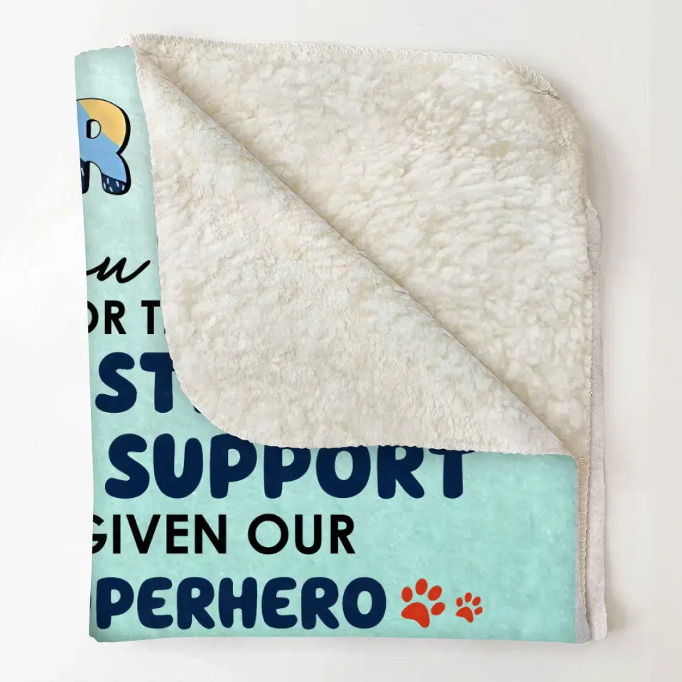 Letter For Dad - Personalized Custom Blanket - Father's Day Gift For Dad, Family, Family Members