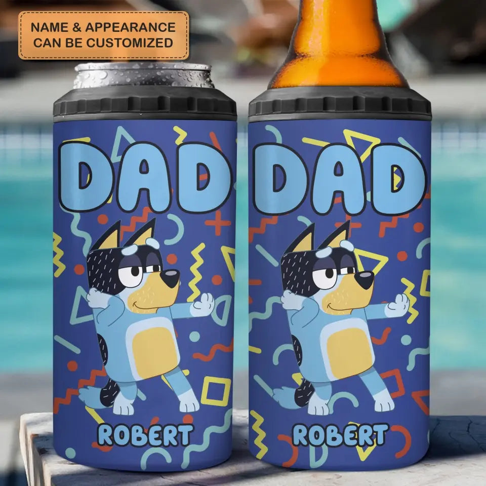 Rad Dad - Personalized Custom Can Cooler Tumbler - Father's Day Gift For Dad, Grandpa