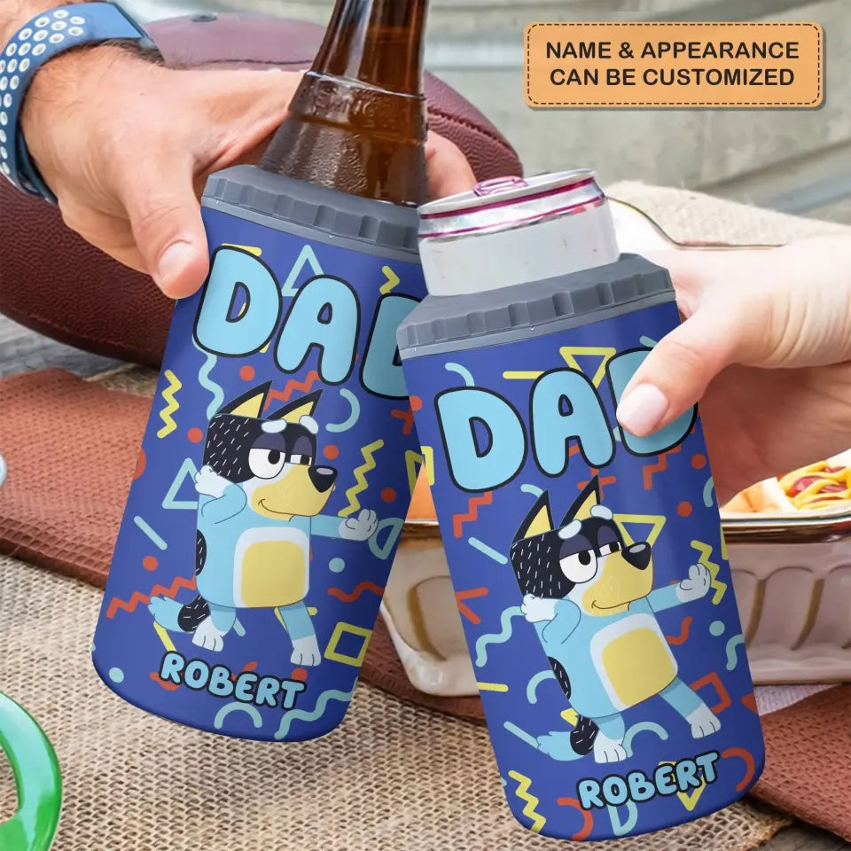 Rad Dad - Personalized Custom Can Cooler Tumbler - Father's Day Gift For Dad, Grandpa