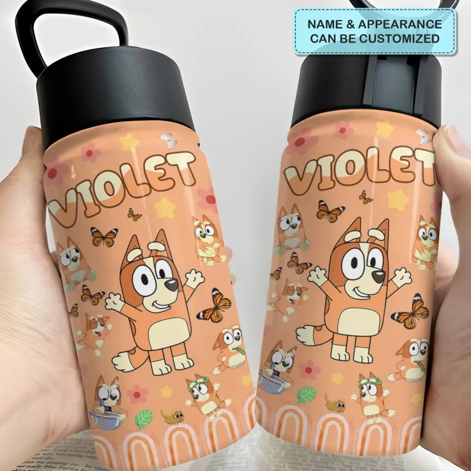 Back To School Water Bottle - Personalized Custom Kids Insulated Bottle - Birthday, Back To School, Kindergarten, First, Second, Third, Fourth, Fifth Grade, Pre-K Gift For Kids