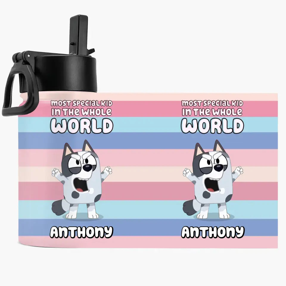 Most Special Kid In The Whole World - Personalized Custom Kids Insulated Bottle - Birthday, Back To School, Kindergarten, First, Second, Third, Fourth, Fifth Grade, Pre-K Gift For Kids