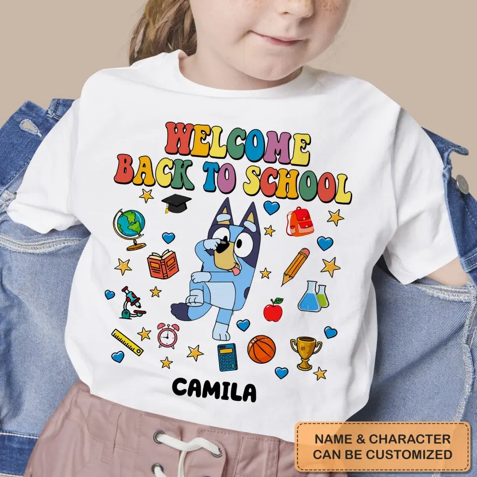 Welcome Back To School - Personalized Custom Youth T-shirt - Back To School Gift For Kid