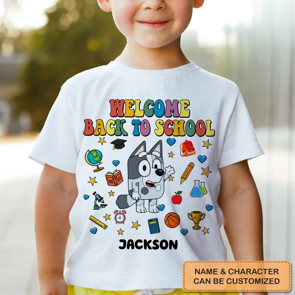 Welcome Back To School - Personalized Custom Youth T-shirt - Back To School Gift For Kid