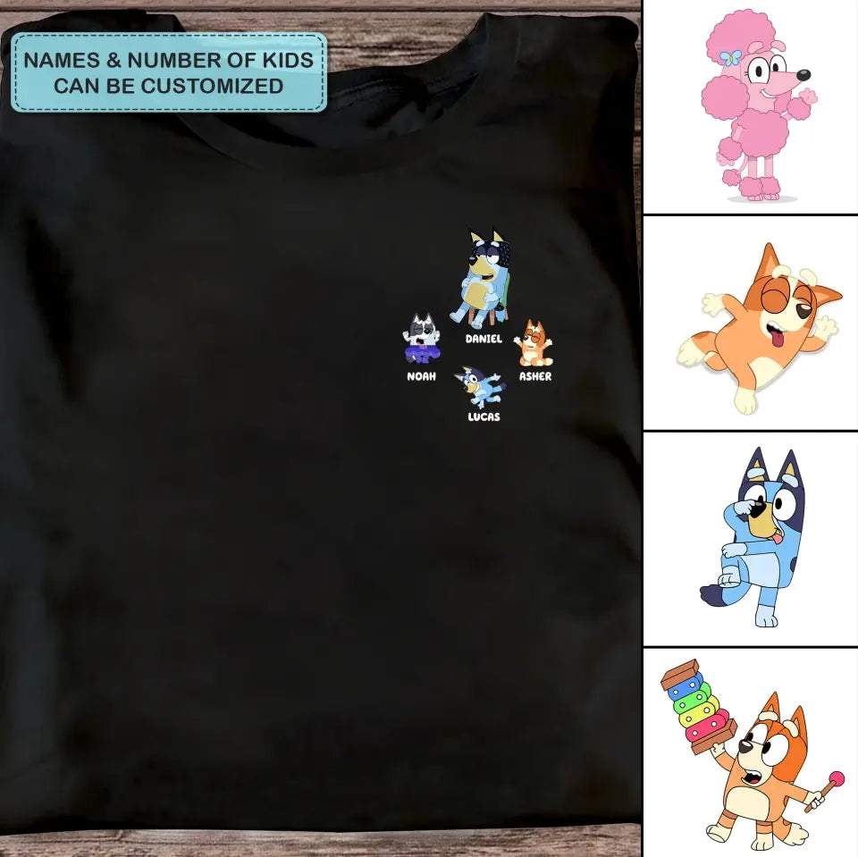 In My Heeler Era - Personalized Custom Double-side T-shirt - Gift For Family Members