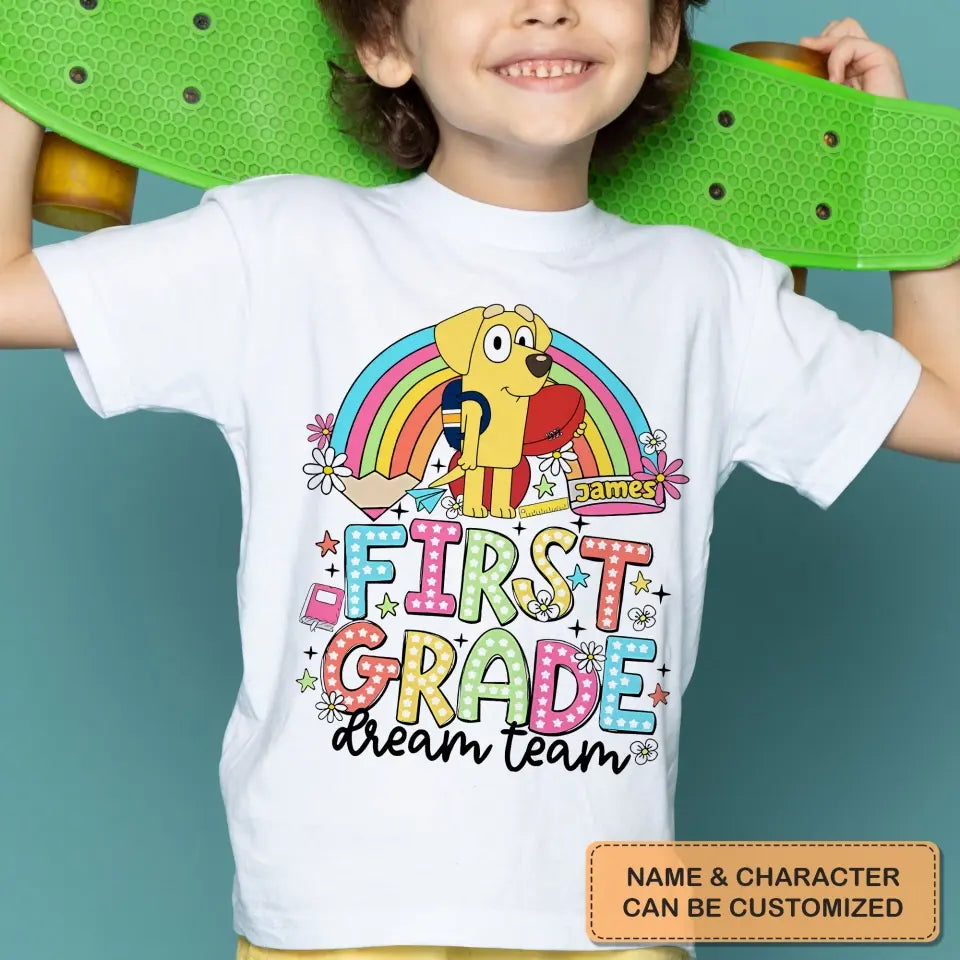 Retro Back To School - Personalized Custom Youth T-shirt - Birthday, Back To School, Kindergarten, First, Second, Third, Fourth, Fifth Grade, Pre-K Gift For Kids