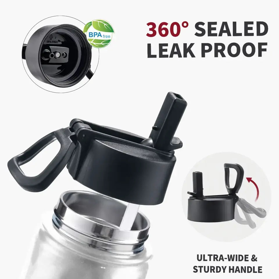 Princess Bottle - Personalized Custom Kids Insulated Bottle - Birthday, Back To School, Kindergarten, First, Second, Third, Fourth, Fifth Grade, Pre-K Gift For Kids