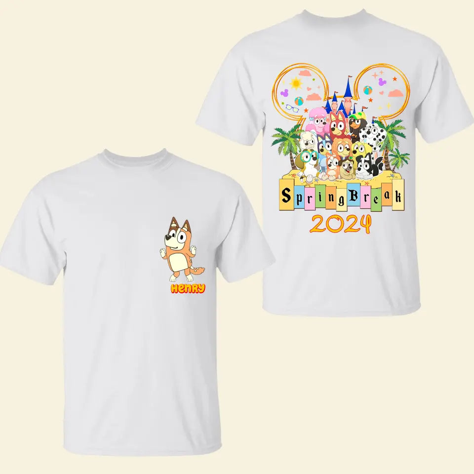 Family Trip 2024 - Personalized Custom Double-side T-shirt - Gift For Family, Family Member, Friends